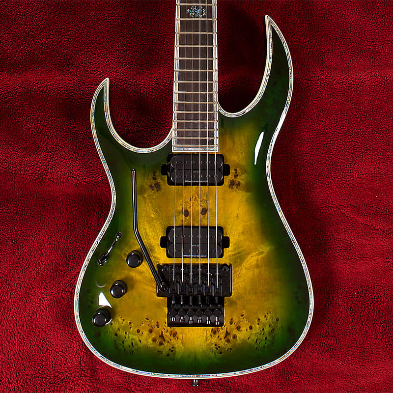 B.C. Rich Shredzilla Prophecy Exotic Archtop with Floyd Rose Left Handed Reptile Eye SZA624FRRELH image 1