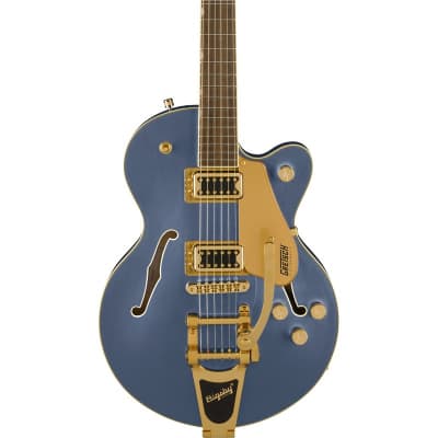 Gretsch G5655TG Electromatic Center Block Jr. Single-Cut with Bigsby and Gold Hardware, Laurel Fingerboard, Cerulean Smoke for sale