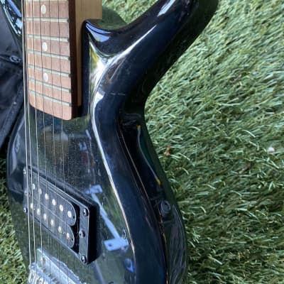 Goldfish Black Electric guitar Guitar - Black Travel Size Mini Rare w/ Original Gig Bag image 7
