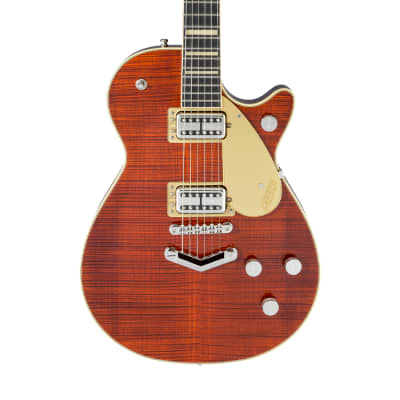 Gretsch G6228FM Players Edition Jet BT with V-Stoptail, Flame Maple, Ebony FB, Bourbon Stain (406) image 5