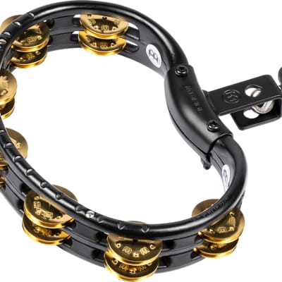 MEINL Percussion Traditional ABS Tambourine Brass Jingles - TMT2B-BK image 1