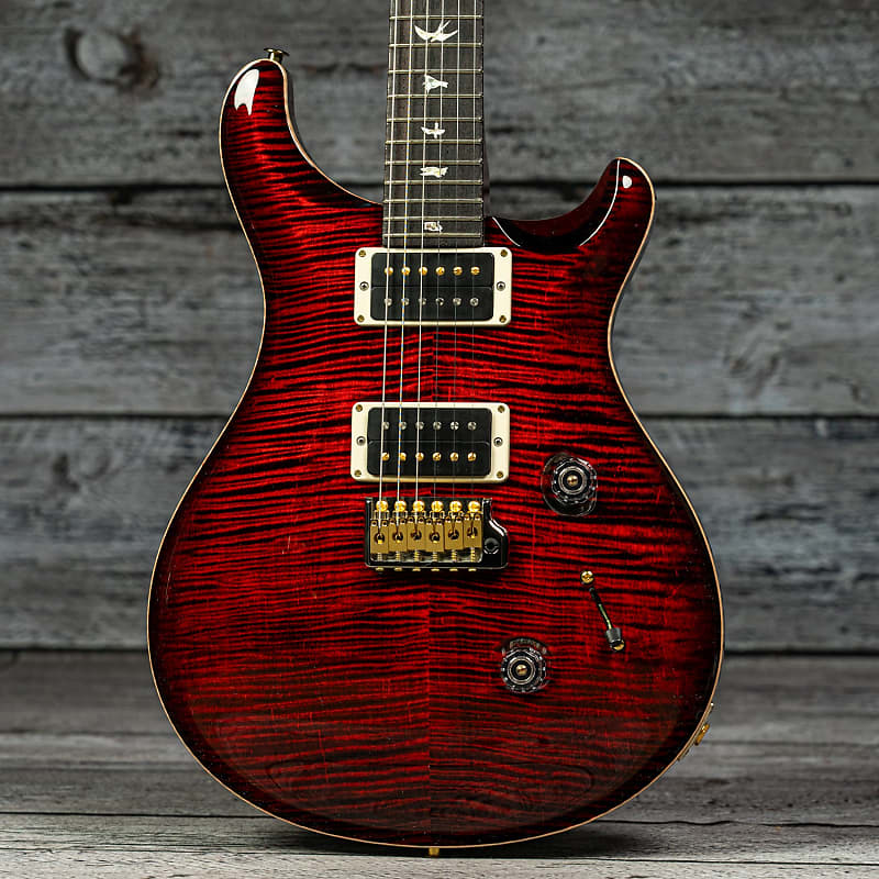 PRS Custom 24 - Fire Red Burst 10-Top | Reverb