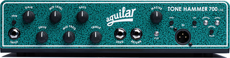 Aguilar Tone Hammer 700 Bass Head, 700W, Limited Edition Racing Green