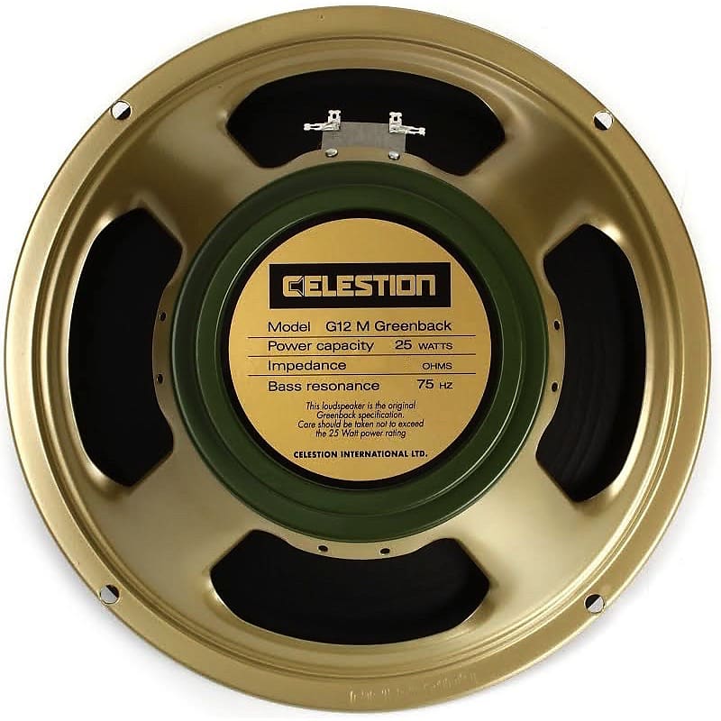 Celestion G12M Greenback Guitar Speaker (12 Inch, 25 Watts, 8 Ohms)