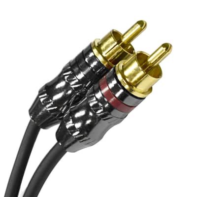 4 Pack of 6 Inch Splitter Patch Y Cables - 1 XLR Female to 2 RCA Male - NEW image 3