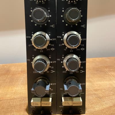 Vintage Neve 1079 Mic / Line Input Modules with 3-Band EQ racked Pair image 3