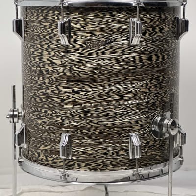 Rogers 20/12/16/5x14" 1960's Cleveland-Era Holiday Drum Set - Black Onyx image 14