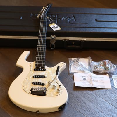 Clean! Parker Guitars USA NiteFly Offset Electric Guitar White + Hard Case image 1
