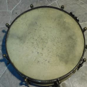 sehr alte Jazz steel snare drum TROMMEL + Stecken um 1930 image 5