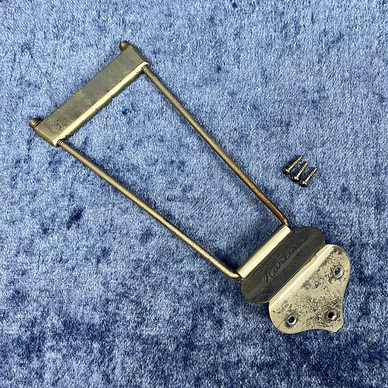 1930's Martin Archtop Guitar Tailpiece Silver C-1 & C-2 (May