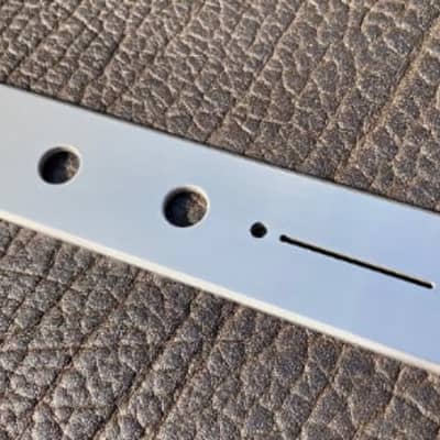 Van Dyke-Harms Telecaster Control Plate, 3-Knob, Straight Switch, Stainless Steel 2023 - Stainless Steel image 2