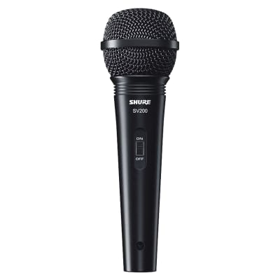 Shure SV200-W Dynamic Cardoid Handheld Multi-Purpose XLR Microphone + Cable image 2