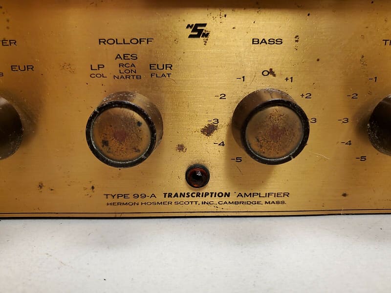 H H Scott 99A 99-A Tube Transcription Mono Integrated Amplifier Passes  Signal