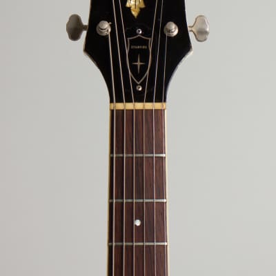 Guild  Starfire III White Thinline Hollow Body Electric Guitar (1964), ser. #28965, original black hard shell case. image 5