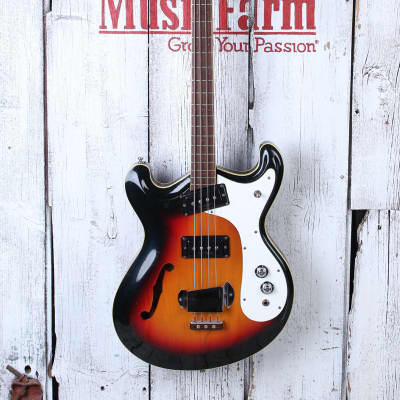 Mosrite Vintage 1960's S#0021 Combo Mark X Ventures Style Electric Bass Guitar w Case image 4