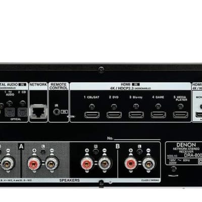 Denon DRA-800H 2-Channel Stereo Network Receiver for Home Theater | Hi-Fi Amplification | Connects to All Audio Sources | Latest HDCP 2.3 Processing with ARC Support | Compatible with Amazon Alexa image 5