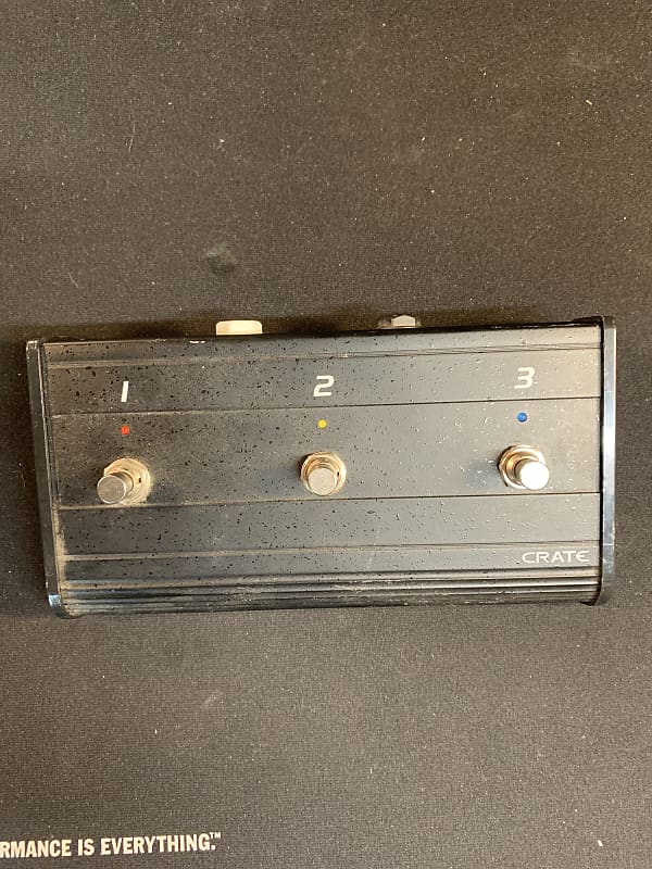 Crate CFP3 3 button footswitch 2000s Black Reverb