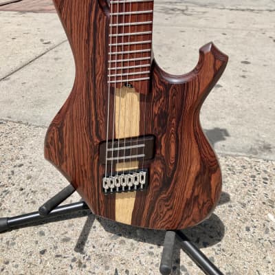 Barlow Guitars Osprey 7 String Fan Fret  Camatillo / Cocobolo 2019 - Satin W/ Mono Gig Bag image 3