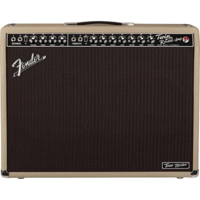 Fender Tone Master Twin Reverb 2x12" 85 Watt Solid State Guitar Combo Amplifier - Blonde image 2