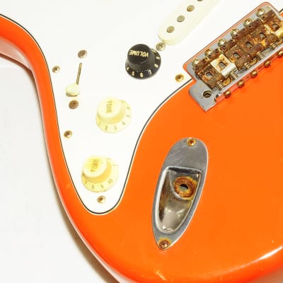 Fender Japan Stratocaster For Left-handed P serial Electric Guitar  Orange Ref No.5367 image 4