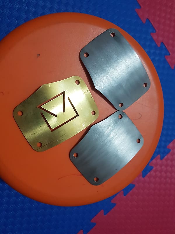 3 x TAMA Bass Drum Handmade Cover/Blanking Plate Silverstar, Reverb