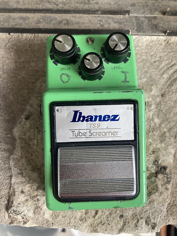 Ibanez TS9 Tube Screamer TA75558P - 1983 Green Vintage MIJ Made in Japan Electric guitar pedal overdrive pedal image 1