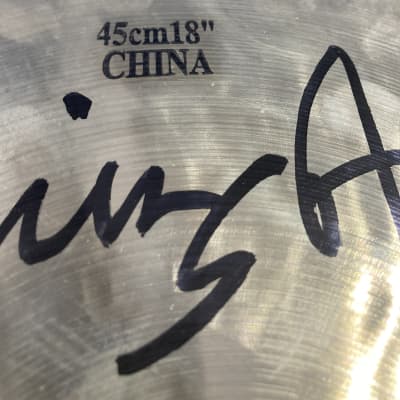 Istanbul Carmine Appice, Mehmet 18" Carmine Appice Signature, Realistic Rock China Cymbal (#5) Autographed!! image 12