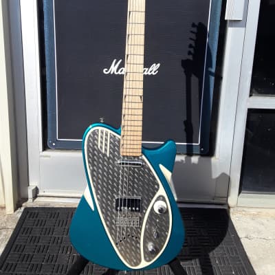 J. Backlund Design JBD-200  blue/ivory w case & stand USA built prototype, Not an Eastwood image 2