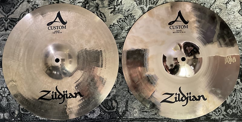 Zildjian 14” A Custom Hi-Hat Pair image 1