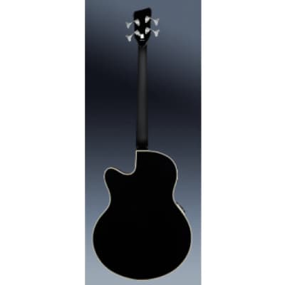 Warwick RockBass Alien Deluxe Hybrid Thinline, 4-String - Solid Black Satin image 9