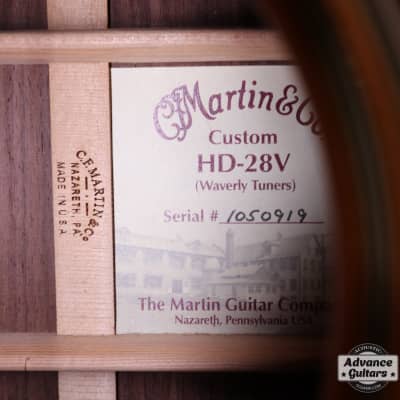 Martin Custom HD-28V with Waverly Tuners image 21