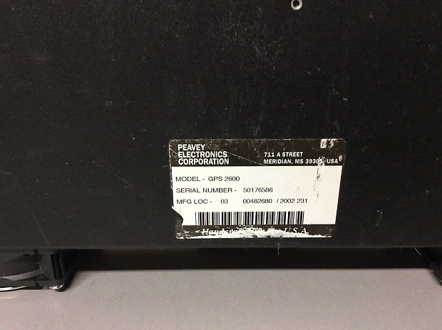 Peavey Gps 2600 2005 Black | Reverb
