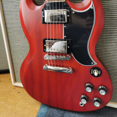 Epiphone 1961 Les Paul SG Standard 2023 - Aged Sixties Cherry image 5