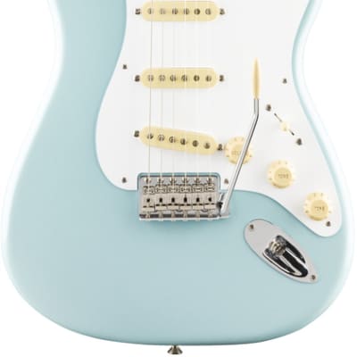Fender Vintera 50's Stratocaster Guitar, Sonic Blue, Maple Fretboard w/ Fender Original Gigbag image 2