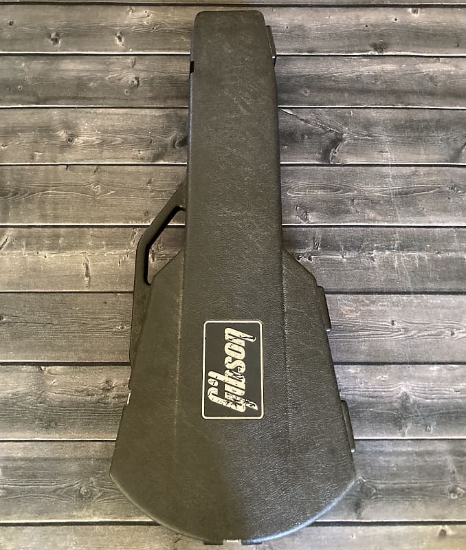 1980s Gibson Generation 3 Chainsaw Case Orange Interior Reverb