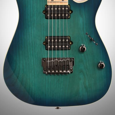 Ibanez Prestige RG652AHMFX Electric Guitar (with Case), Nebula Green Burst, Blemished image 3