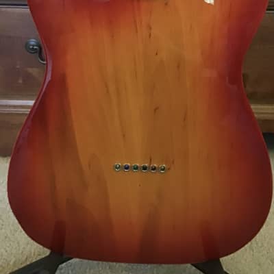 Custom Assembled Baritone Esquire/Tele Type Guitar 2019 Cherry Sunburst image 6