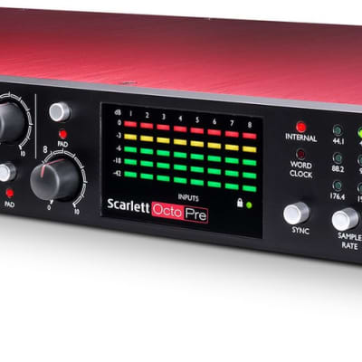 Focusrite SCARLETT-OCTO-RST-AG 8-Channel Microphone Preamp with ADAT Inputs, 24/192 A/D image 3