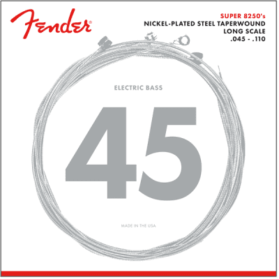 Genuine Fender 8250 Long Scale Taperwound Bass Strings Set of 4 073-8250-406 image 1
