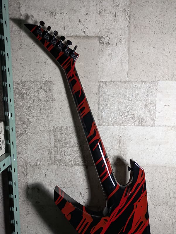 Jackson Stars Warrior Blood Splatter Neck Thru Made in Japan