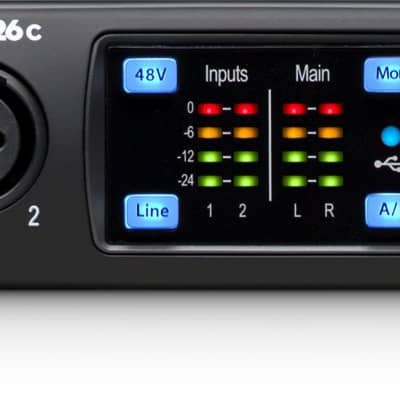 Presonus STUDIO 26C 2x4 USB-C Audio MIDI Recording Interface, 2 XMAX Mic Preamps image 1