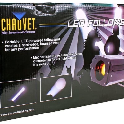 Chauvet DJ LED Followspot 75ST DMX/Manual 7 Color Focused  Light w/ Stand image 3