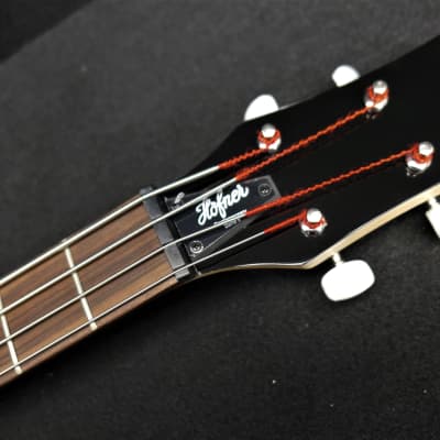 Hofner Shorty Solid Body TRAVEL Electric Bass Guitar HCT-SHB-RB Root Beer with Gig Bag 30" scale image 5