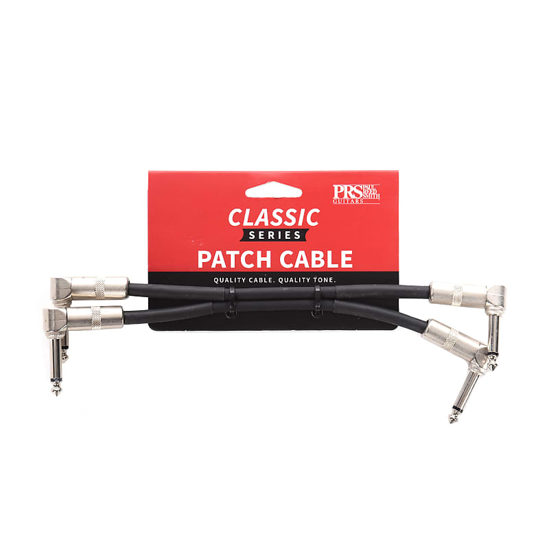 PRS Classic 1/4" TS Right Angle / Right Angle Patch Cable - 6" image 1