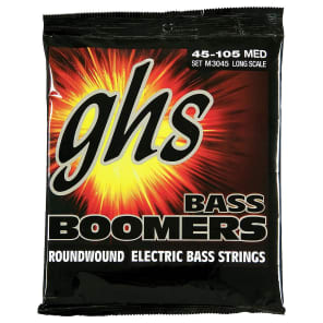 GHS Bass Boomers Roundwound Electric Bass Strings Long Scale M3045 45-105