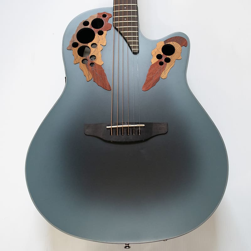 Ovation Celebrity Elite CE44-RBB Mid-Depth Acoustic-Electric Guitar -  Reverse Blue Burst