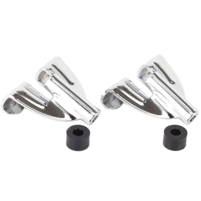 Ludwig P2300RP Classic Bass Drum Claw Hooks, Chrome, 2-Pack image 3