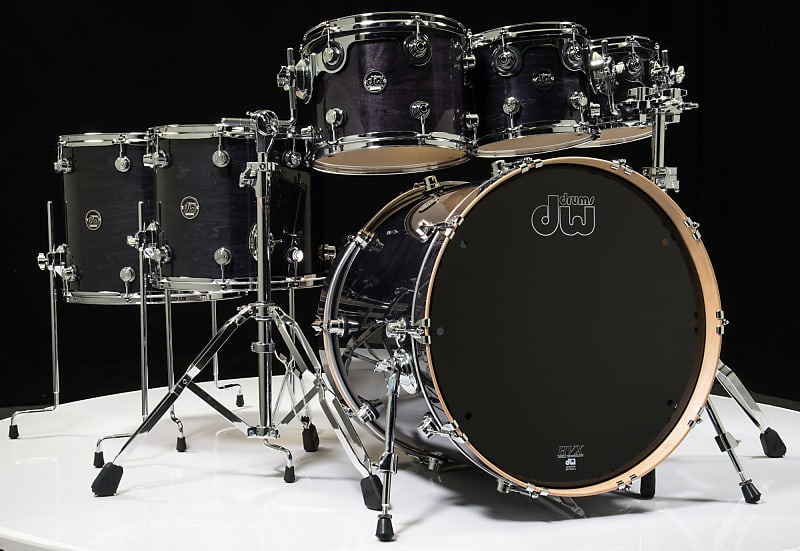 DW Performance Series 6pc Shell Pack - Ebony Stain 8/10/12/14/16/22 image 1