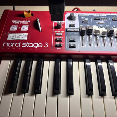 Stage 3 Compact 73 - 73-Key Semi-Weighted Digital Piano Synth w/ Nord Triple Pedal