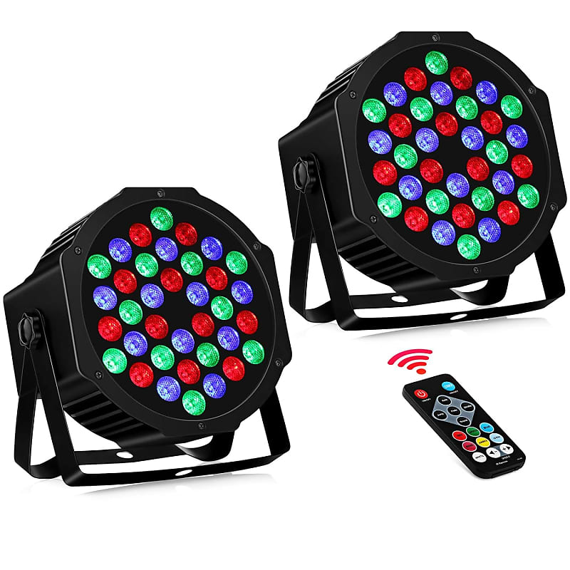 Stage Lights Dj Lighting 12 Led Rgb Mini Par Light Remote Control Sound  Activated Uplights For Indoor Party Wedding Birthday Christmas Holiday  Music Show Dance Stage Lighting